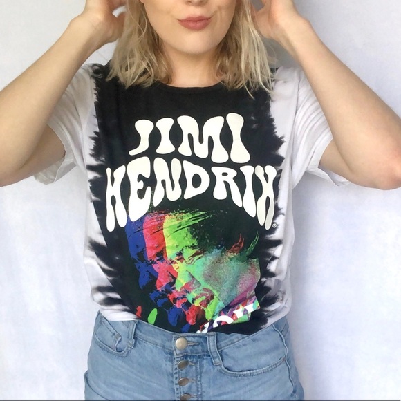 Jimi Hendrix NWOT Distressed Graphic Tee - Picture 3 of 5